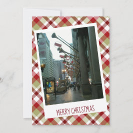 Cartão De Festividades Natal na State St., Chicago Flat Holiday Card