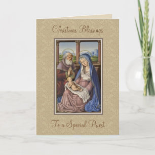 Cartão De Festividades Natal Natividade de Jesus Vintage Religioso