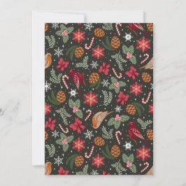 Cartão De Festividades Natal Natural Ditsy