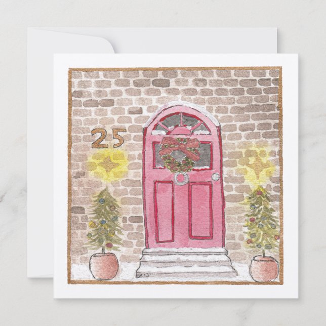 Cartão De Festividades Natal no 25 (Frente)