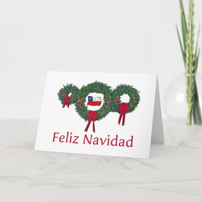 Cartão De Festividades Natal no Chile 2 (Frente)