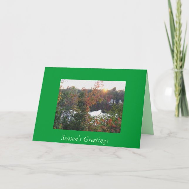 Cartão De Festividades Natal no Mississippi (Frente)