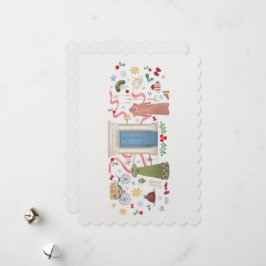 Cartão De Festividades Natal no Randalls Flat Holiday Card