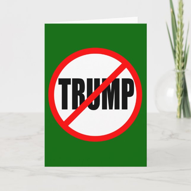 CARTÃO DE FESTIVIDADES NATAL "NO TRUMP" (Frente)