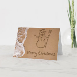 Cartão De Festividades Natal no Verão