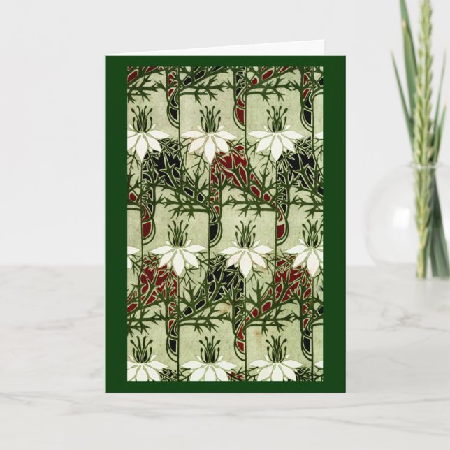 Cartão De Festividades Natal Nouveau (Frente)