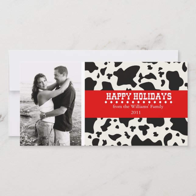 Cartão De Festividades Natal Ocidental (Frente)