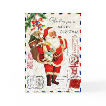 Natal Papai Noel Bonito Vintage