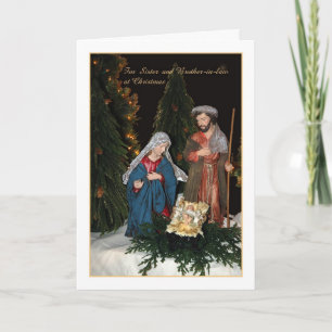 Cartão De Festividades Natal - Para Irmã e Irmão-Dentro-de-Direito