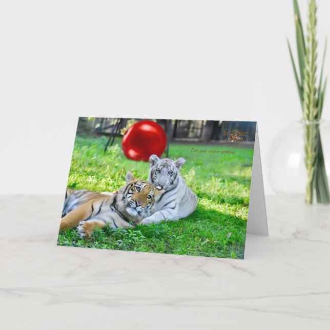 Cartão De Festividades Natal para meninos (Frente)