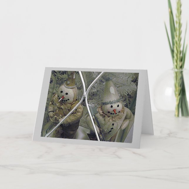 Cartão De Festividades Natal passado (Frente)