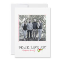 Natal Peace Love Joy Holly Family Name Photo