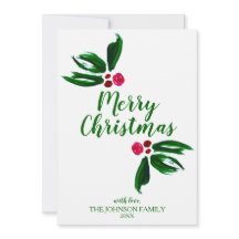 Natal Personalizado com Aquarela Moderna de Azevin