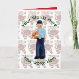 Cartão De Festividades Natal Personalizado da Coluna Branca de Brinquedos