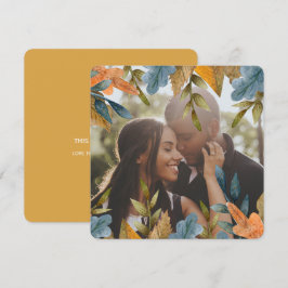 Cartão De Festividades Natal Personalizado Laranja Azul Deixa Foto