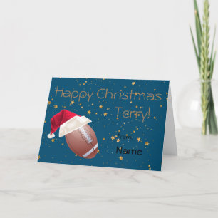 Cartão De Festividades Natal personalizado para o feriado desportivo de f