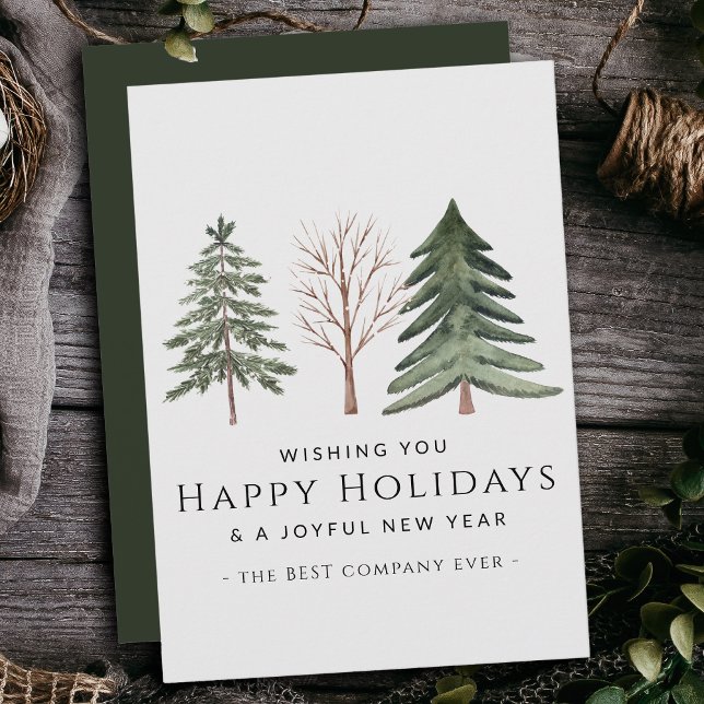 Cartão De Festividades Natal personalizado para pequenos negócios profiss (Criador carregado)