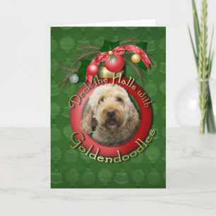 Cartão De Festividades Natal - plataforma os salões - Goldendoodles