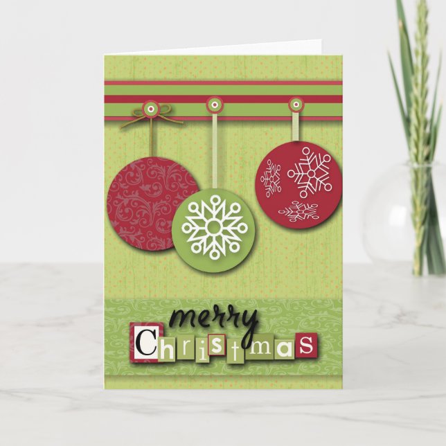 Cartão De Festividades Natal Primitivo do País Ocidental escandinavo (Frente)