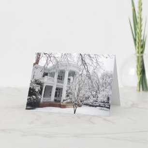 Cartão De Festividades Natal Raleigh NC Carolina do Norte Arquitetura