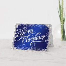 Cartão De Festividades Natal Real Elegante PERSONALIZADO