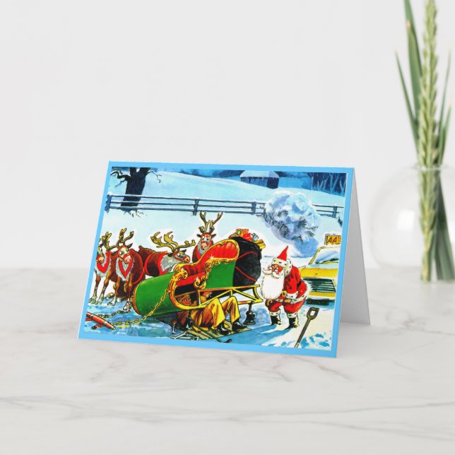 CARTÃO DE FESTIVIDADES NATAL REINDEER (Frente)