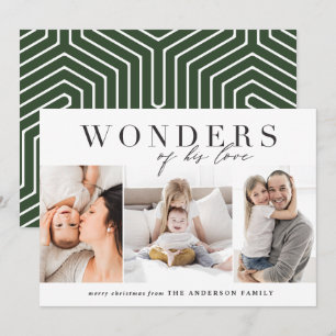 Cartão De Festividades Natal religioso moderno multi foto