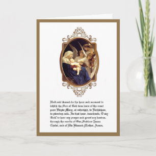 Cartão De Festividades Natal Religioso Novena de Santo André Virgem Maria