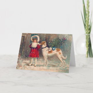 Cartão De Festividades Natal russo
