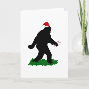 Cartão De Festividades Natal Sasquatchando