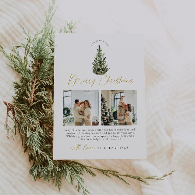 Cartão De Festividades Natal Simples e Elegante (Criador carregado)