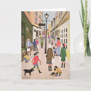 Cartão De Festividades natal Steps Bristol 1989