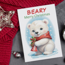 Natal Urso Polar Bebê Personalizado