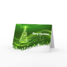 Natal Verde bonito para a Neve