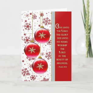 CARTÃO DE FESTIVIDADES NATAL - VERMELHO CRISTÃO - VERMELHO/VERMELHO