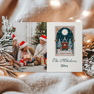 Cartão De Festividades Natal Vintage Tarot
