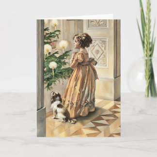 Cartão De Festividades Natal vitoriano