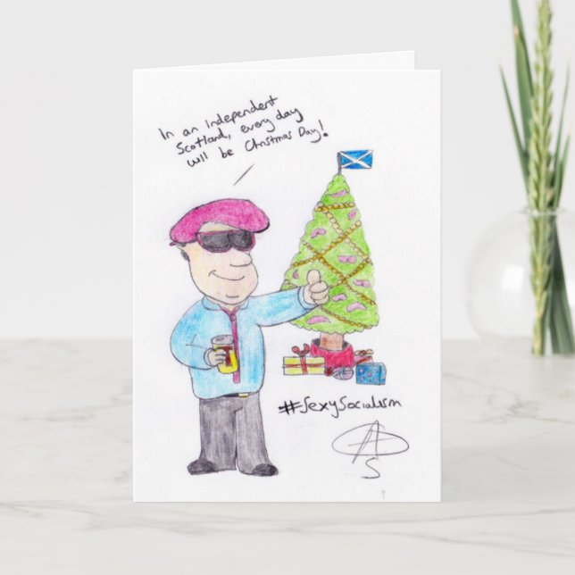 Cartão De Festividades Natal zangado (Frente)