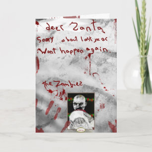Cartão De Festividades natal zombie