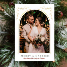 Natalina e Casada Foto com Arco Elegante de Natal
