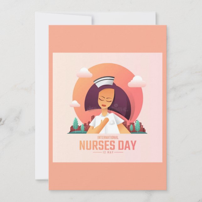 Cartão De Festividades National Nurse's Day Greeting Card  (Frente)