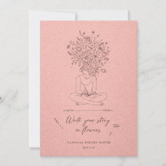 Cartão De Festividades National Poetry Month Write Your Story 