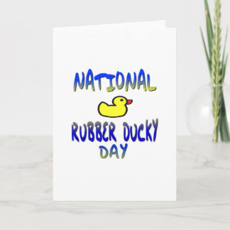Cartão De Festividades National Rubber Ducky Day