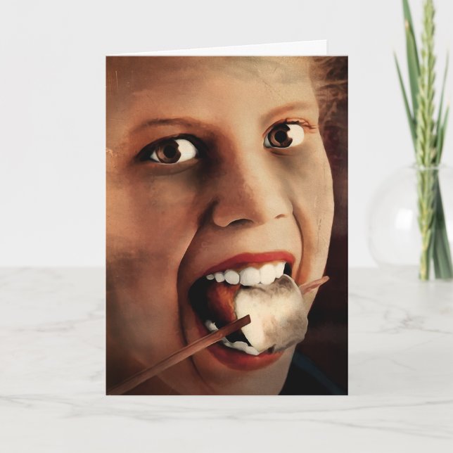 Cartão De Festividades National Toasted Marshmallow Day (Frente)