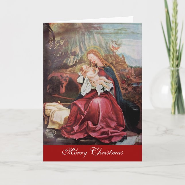 CARTÃO DE FESTIVIDADES NATIVIDADE COM ANJOS - MÁGICA DO NATAL (Frente)