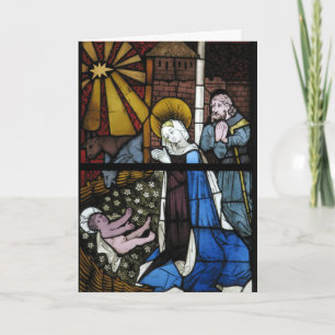 Cartão De Festividades Natividade Escondeu Vidro Jesus Virgem Maria Josep