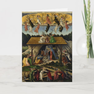 Cartão De Festividades NATIVIDADE MÍSTICA por Sandro Botticelli ,Natal