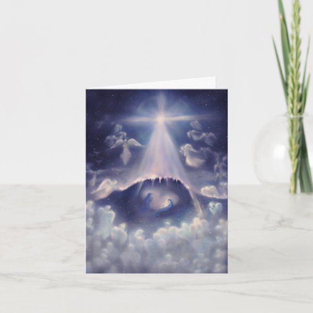 Cartão De Festividades Nativity Card (Frente)