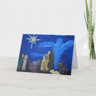 Cartão De Festividades Nativity Christmas Card