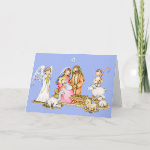 Cartão De Festividades Nativity Christmas Greeting Card